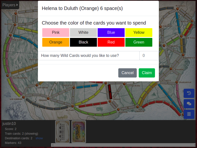 Route Claim View